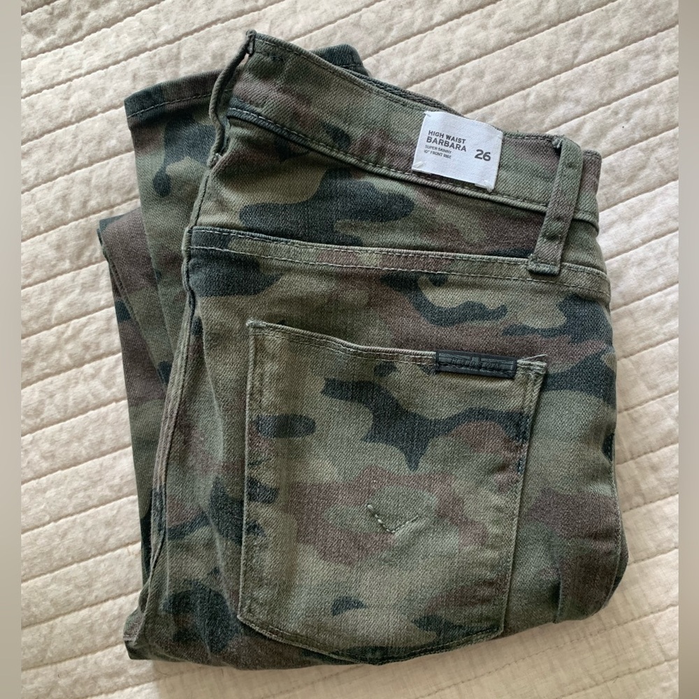 Hudson High Waist Barbara Camo Jeans